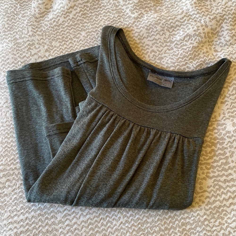 Michael Stars Green 3/4 Sleeve Top - One Size